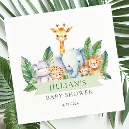 Safari Adventure Baby Shower Serviette