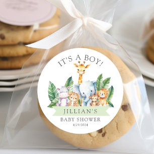 Safari Adventure ist ein Junge Runder Aufkleber