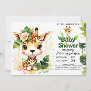 Safari Adventure Tales Baby Shower Einladung
