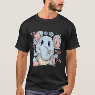Safari Africa Elephant Baby Animal Elephant T-Shirt