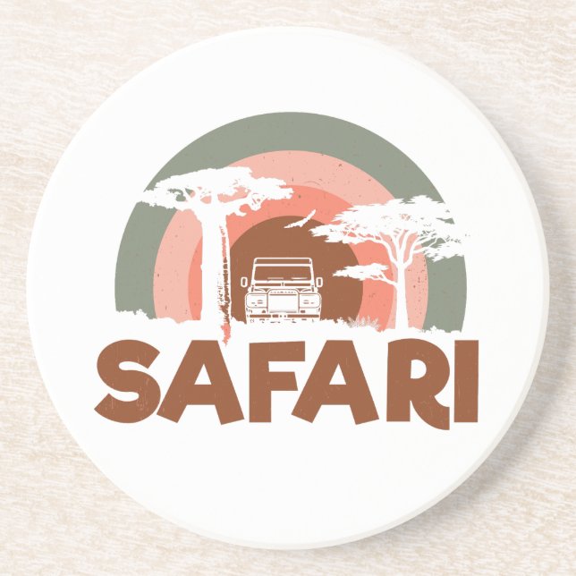 Safari Africa Theme Getränkeuntersetzer (Vorne)