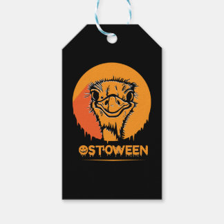 Safari Afrika Serengeti Wildtiere Halloween Strauß Geschenkanhänger