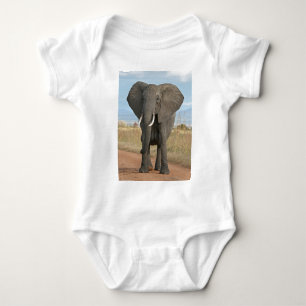 Safari Afrikanischer Dschungel Schicksal Tiere Ele Baby Strampler