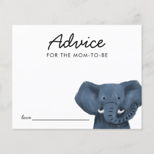 Safari Animal Elephant Baby Shower Addon Card