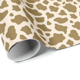 Safari Animal Giraffe Spots Drucken Geschenkpapier