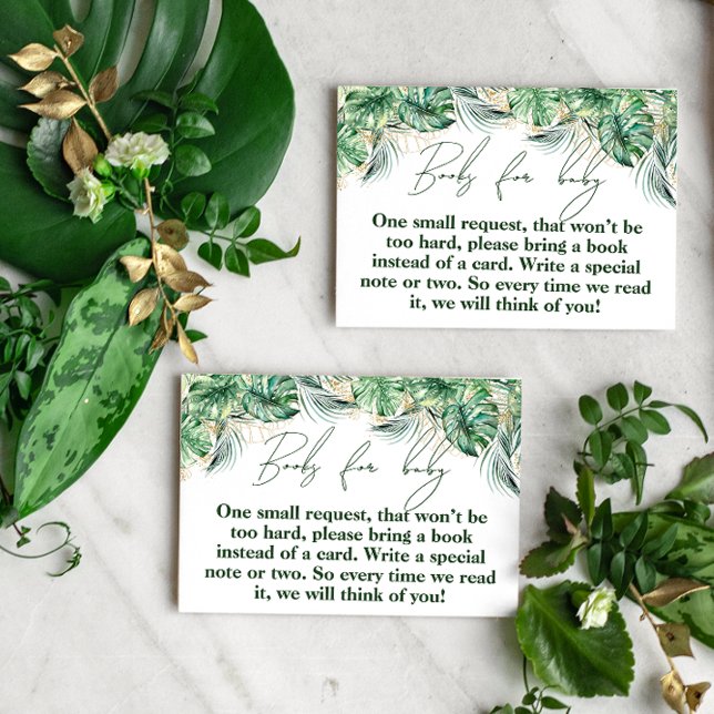 Safari Animal Jungle Green & Gold Boy Buch Begleitkarte (Von Creator hochgeladen)