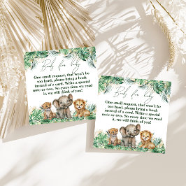 Safari Animal Jungle Green & Gold Boy Buch Begleitkarte