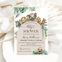 Safari Animal Jungle Modern Baby Dusche