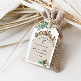 Safari Animal Jungle Modern Baby Dusche Geschenkanhänger