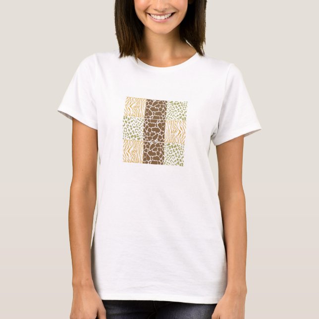 Safari Animal Pattern T - Shirt (Vorderseite)