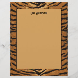 Safari Animal Print Black and Tan Tiger Paper