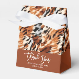 Safari Animal Tiger Fur Muster Wild Boho Geschenkschachtel