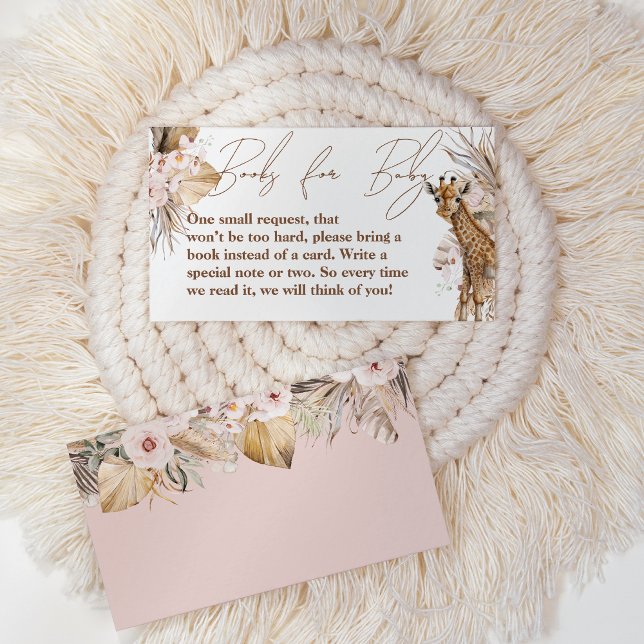 Safari Animal Tropical Floral Girl Books for Baby Begleitkarte (Von Creator hochgeladen)