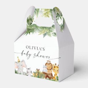 Safari Animals Baby Showbox Geschenkschachtel
