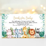 Safari Animals Baby Shower Book for Baby Card Begleitkarte<br><div class="desc">Vorstellung unseres Safari Animals Baby Shower Book for Baby Card ! Ermuntern Sie Ihre Gäste, mit diesen bezaubernden Safari-Buchkarten ein Buch für das Baby mitzubringen. Diese Karten mit bezaubernden Safari-Tieren sorgen für eine Touch Abenteuer in Ihrer Babydusche. Das im Dschungel inspirierte Design eignet sich perfekt für eine Safari- oder Dschungeldusche,...</div>