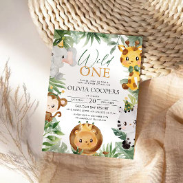 Safari Animals Baby Shower Einladung