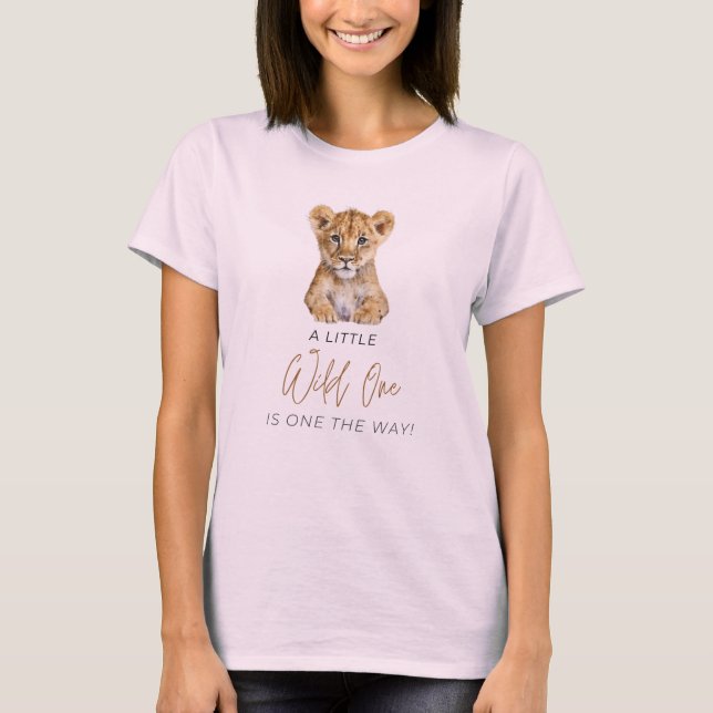 Safari Animals Baby Shower Mommy zu sein T-Shirt (Vorderseite)