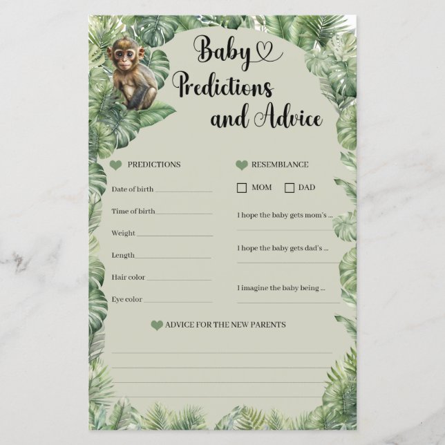 Safari Animals Baby Vorhersagen und Advice GAME (Vorderseite)