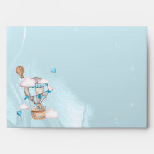 Safari Animals Balloons Blue Boy Baby Dusche