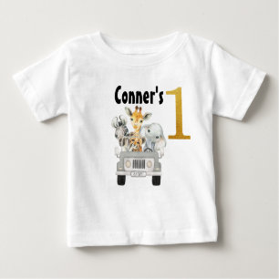 Safari Animals Erster Geburtstag T - Shirt