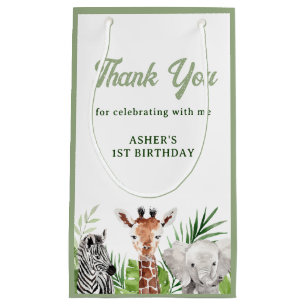 Safari Animals Geburtstag Kleine Geschenktüte