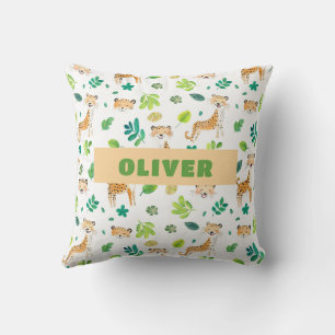 Safari Animals Kinderzimmer Niedlich Wildlife Must Kissen