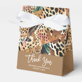 Safari Animals' Pelz Prints Patterns farbenfroh br Geschenkschachtel