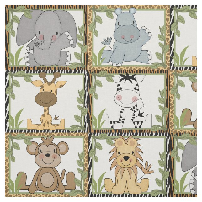 Safari Animals Stoff (Muster)