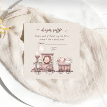 Safari Animals Train Baby Dusche Windel