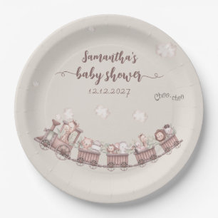 Safari Animals Train Pappteller