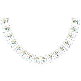 Safari Animals Wild One 1st birthday  Wimpelkette