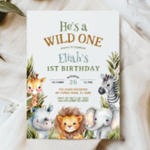 Safari Animals Wild One