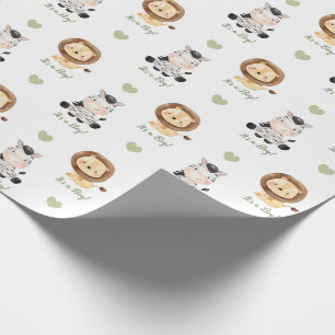 Safari Animals Wrapping Paper (Personalisiert) Geschenkpapier