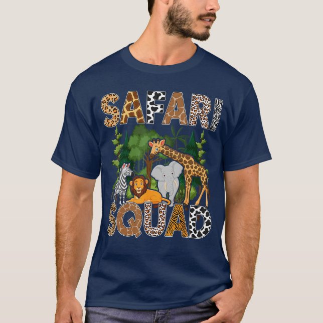 Safari Art for Men Women Zoologist African Print Z T-Shirt (Vorderseite)