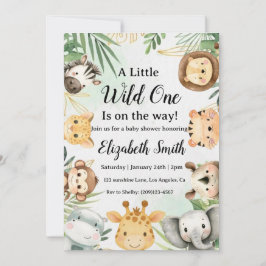 Safari-Baby-Baby-Shower-Einladung  Einladung