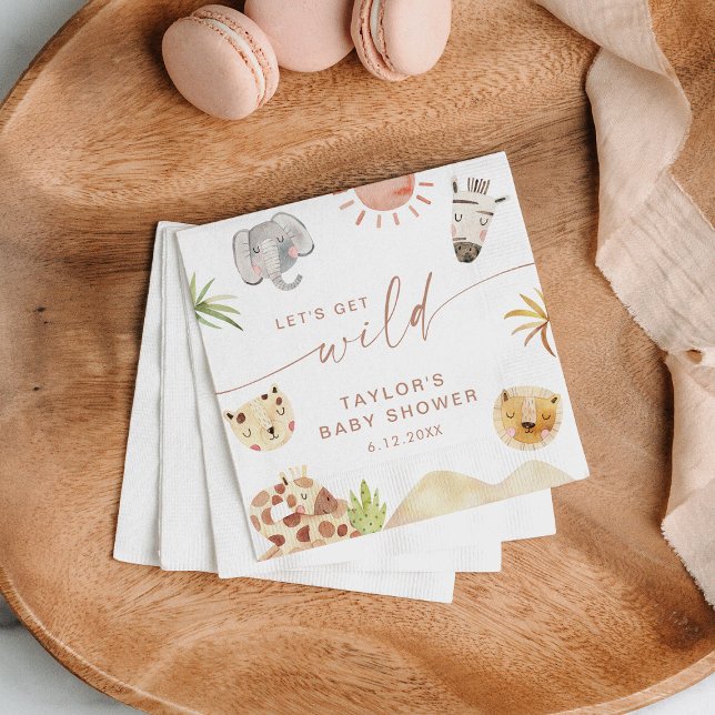 SAFARI Baby Dusche Party Serviette (Von Creator hochgeladen)
