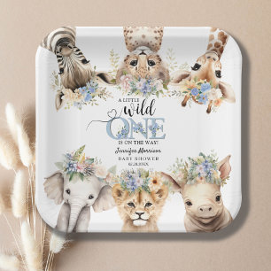 Safari Baby Duwer Jungle Aimals Papierplatte Pappteller