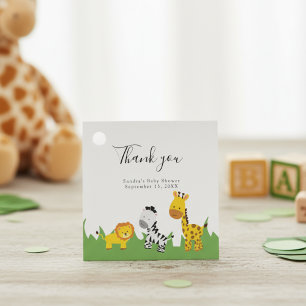 Safari Baby Duwer Niedliche Jungle Tiere neutral Geschenkanhänger