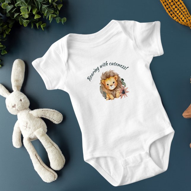 Safari Baby Lion 1-teilige Baby Bodysuit Baby Strampler (Von Creator hochgeladen)