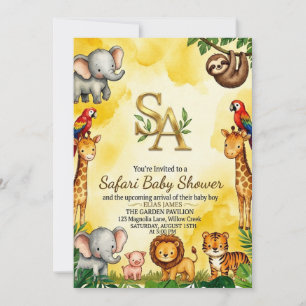Safari-Baby-Party-Einladung