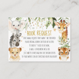 Safari Baby Showbuchkarte Begleitkarte