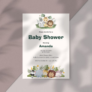 Safari Baby Shower Einladung