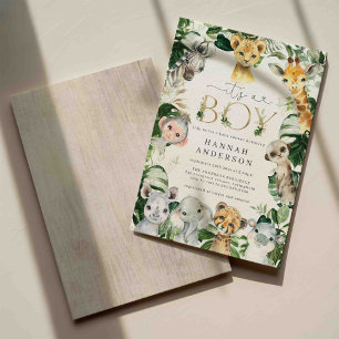 Safari Baby Shower Einladung