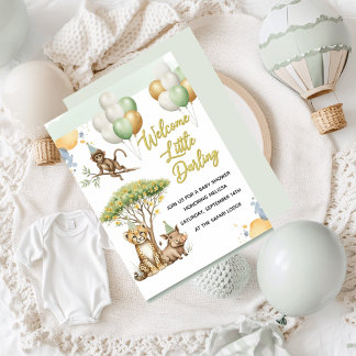Safari-Baby-Shower-Einladung Einladung