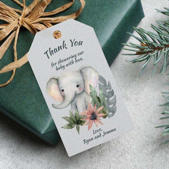 Safari Baby Shower Gastgeschenk Geschenktasten Geschenkanhänger (Von Creator hochgeladen)