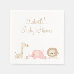 Safari Baby Shower Napkins Serviette