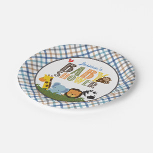 Safari-Baby-Shower-Papierteller Pappteller