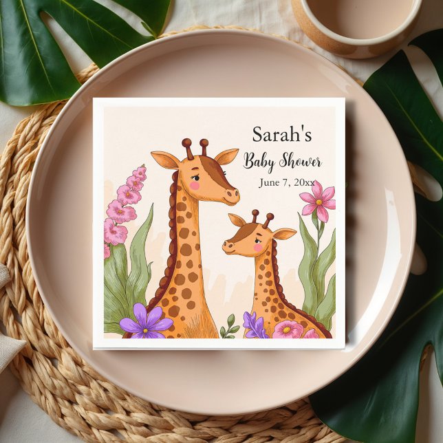 Safari Baby Shower Serviette (Von Creator hochgeladen)
