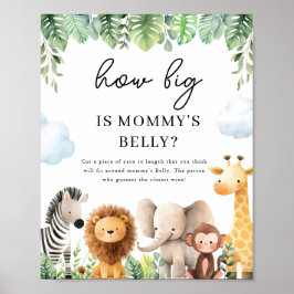 Safari Baby Shower Signs - Mommy's Bly Poster