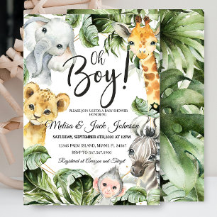 Safari Babydusche Babydusche Einladung
